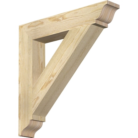 Traditional Traditional Rough Sawn Bracket, Douglas Fir, 4W X 24D X 24H